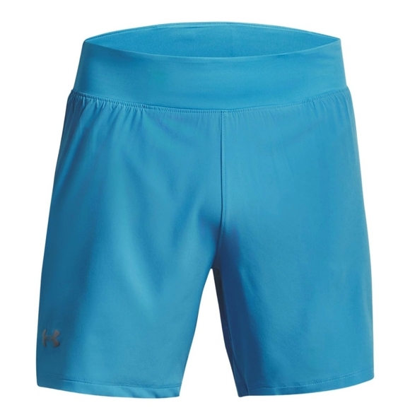 Under Armour Speed Pocket Blue Fitted Mens Size Medium 7 Inch Inseam - Picture 3 of 16